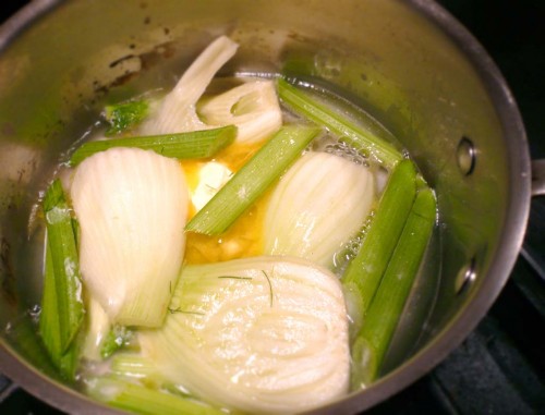 Glazing fennel