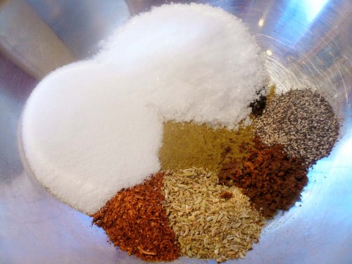 Spices in a root beer cure