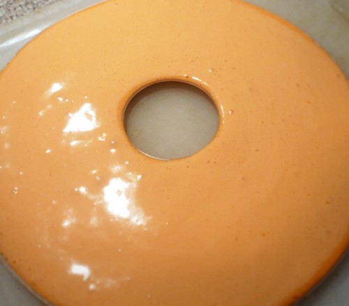 Carrot foam in the dehydrator