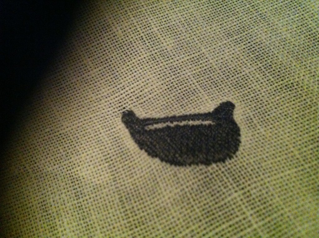 Monogrammed linens at Alinea
