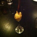 Alinea Recipe: Anjou Pear, onion, brie, smoking cinnamon