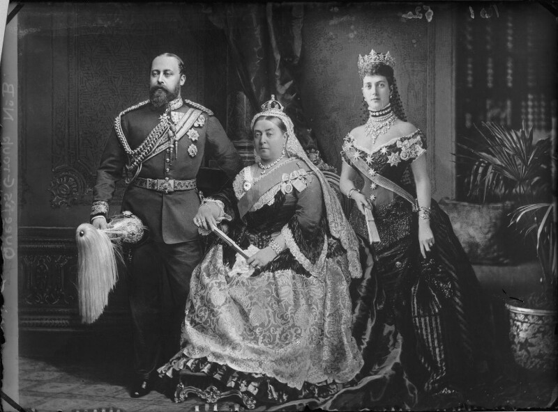 King Edward VII, Queen Victoria and Queen Alexandra